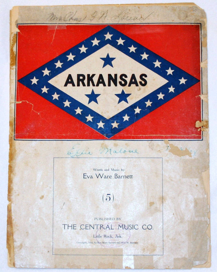 Sheet Music - Arkansas State Song