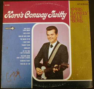 Autographed Conway Twitty Album & Cover