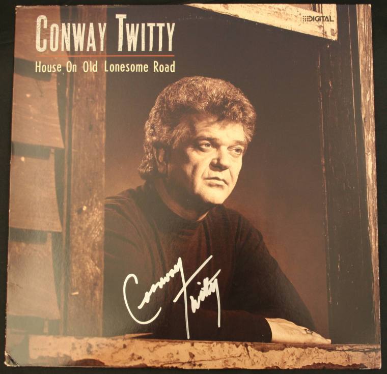 Autographed Conway Twitty Album & Cover