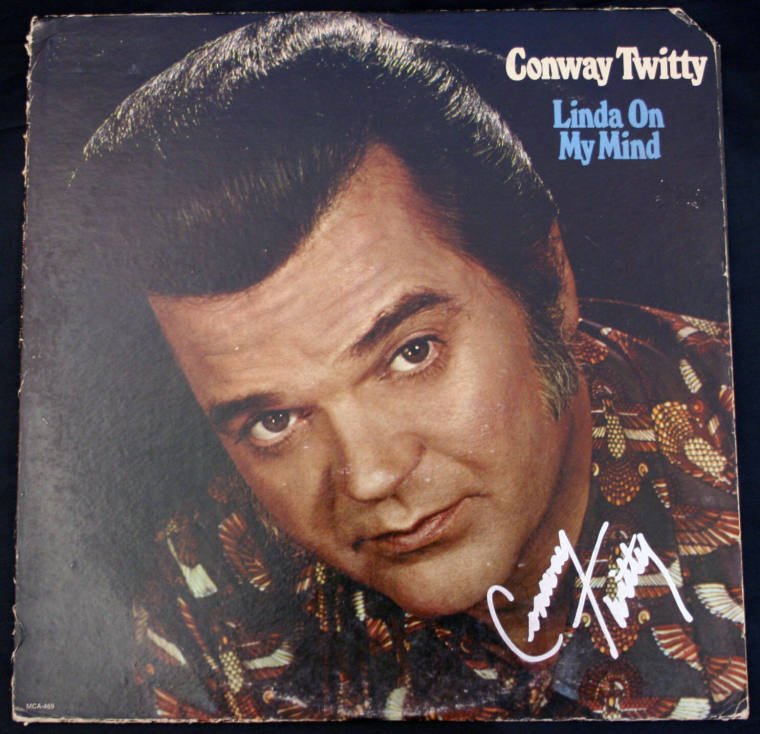 Autographed Conway Twitty Album & Cover