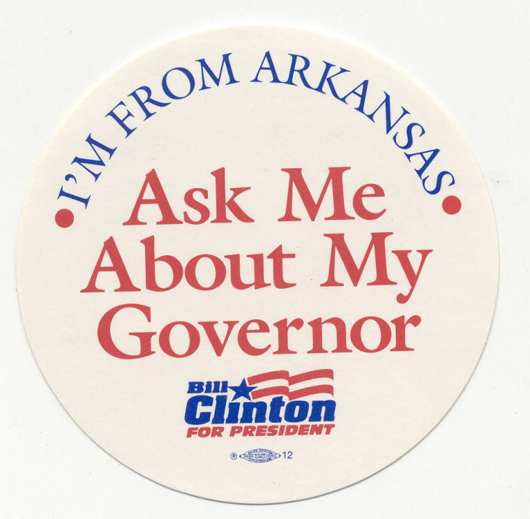 Clinton for President Sticker