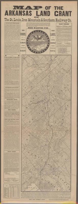 Arkansas Land Grant Broadside