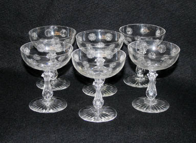 Cut Glass Champagne Glasses