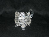 Cut Glass Sugar Bowl & Creamer