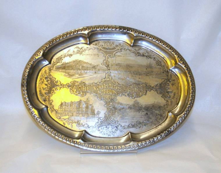 1904 World's Fair Silver Souvenir Plate