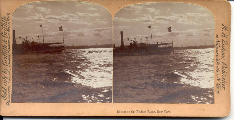 Stereoview of the Hudson River