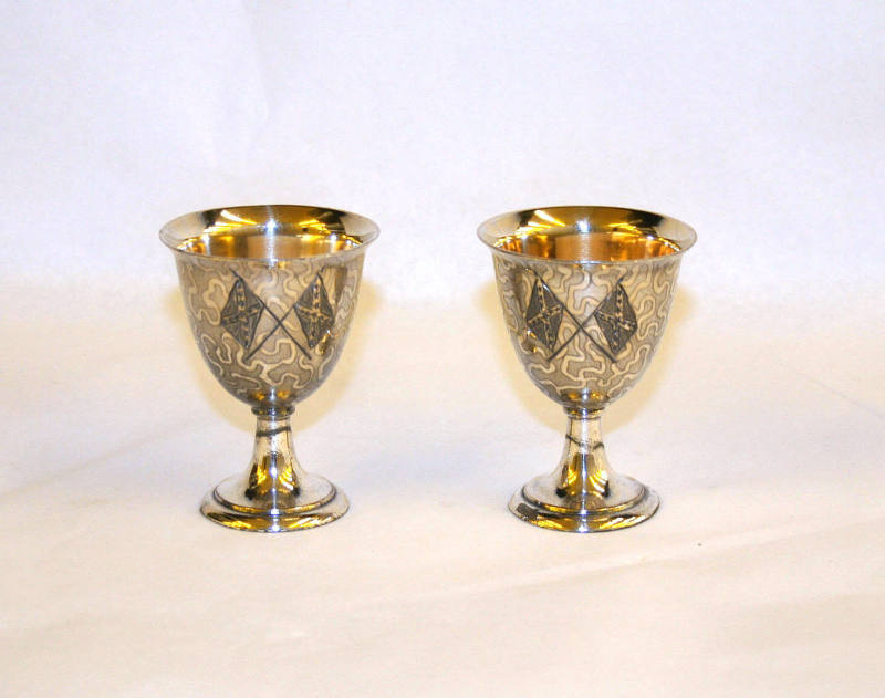 Souvenir, Confederacy Silver Plated Egg Cup