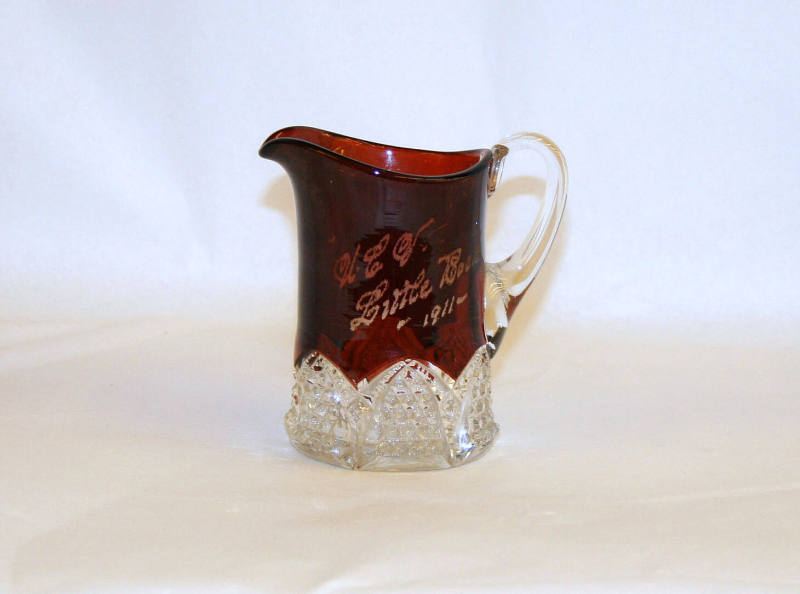 1911 U.C.V. Reunion Souvenir Glass Pitcher