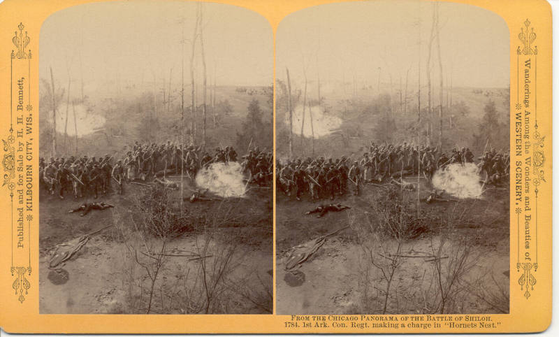 Stereoview of 1st Ark Confederates