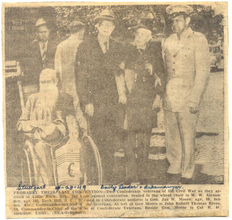 1949 UCV Reunion Newspaper Photo