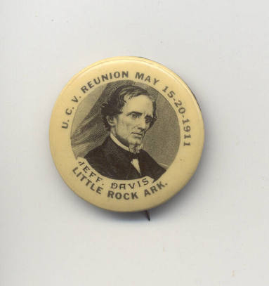 1911 U.C.V. Reunion Celluloid of Jefferson Davis