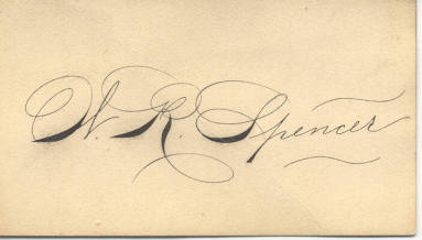 Calling Card - W.R. Spencer