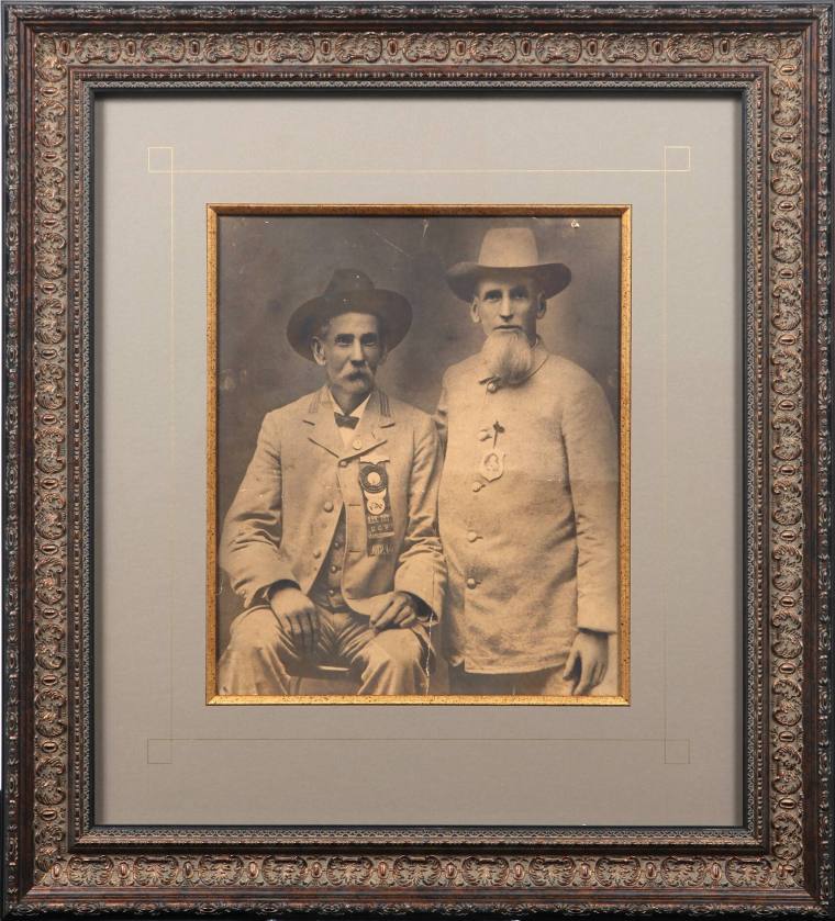 Framed Photograph of Two Unknown Confederate Veterans