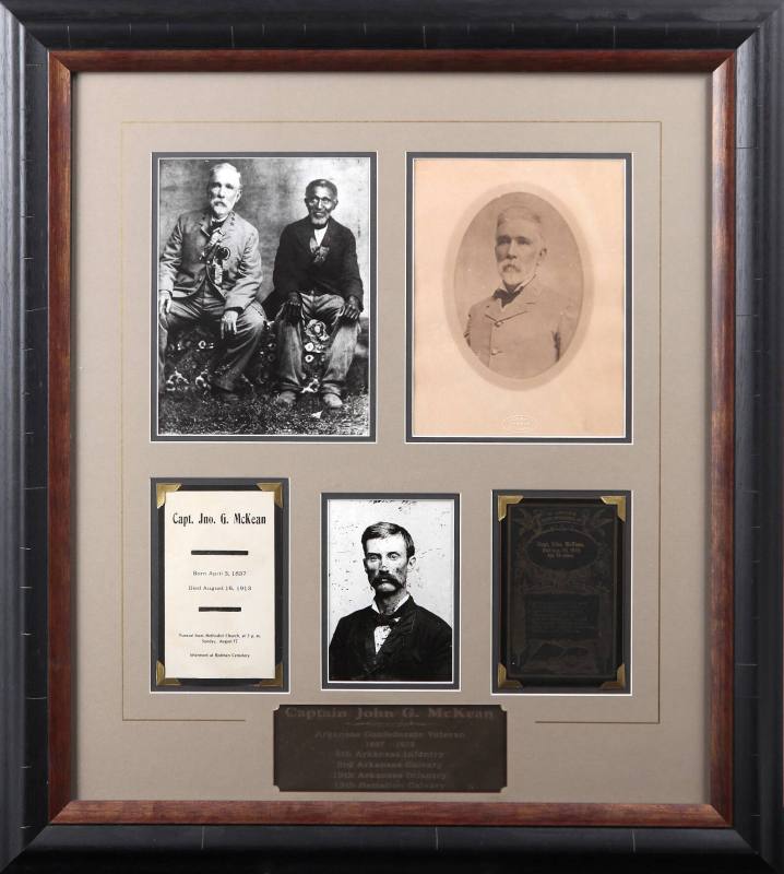 Capt. John McKean - Framed Photos and Funeral Notices