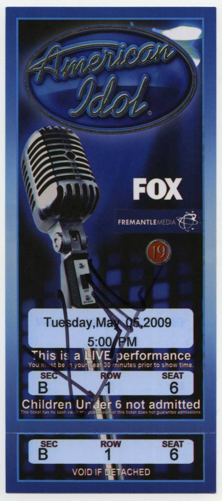 Ticket, American Idol