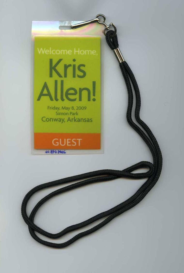 Pass, Guest - Welcome Home Kris Allen