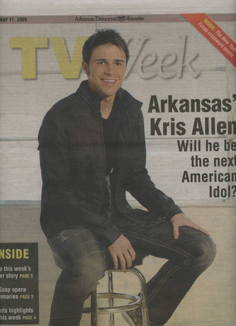 Newsaper, TV Week Featuring Kris Allen