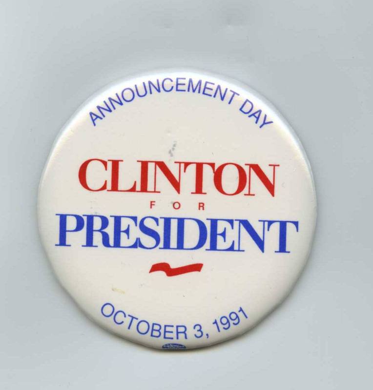 Button, Campaign - Bill Clinton Presidential