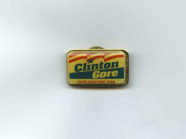 Pin, lapel - Clinton Campaign