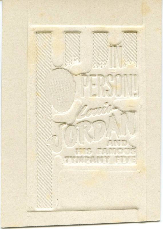 Ad Cut, Louis Jordan 