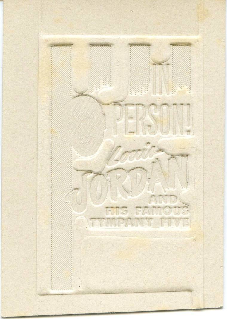 Ad Cut, Louis Jordan 