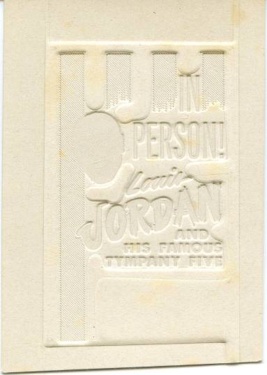 Ad Cut, Louis Jordan 