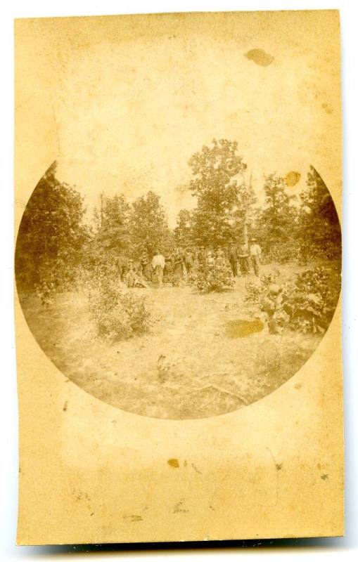 Carte de Visite, Camp of 9th Illinois at Shiloh