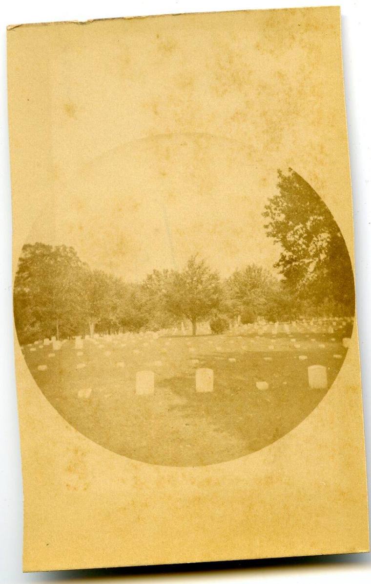 Carte de Visite, National Cemetery at Pittsburgh Landing