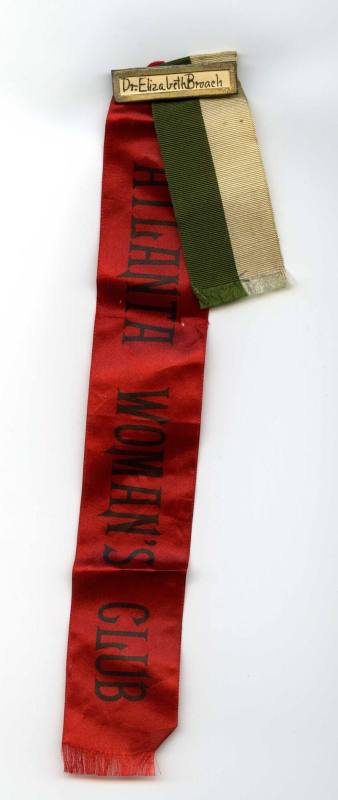 Ribbon, "Atlanta Women's Club"