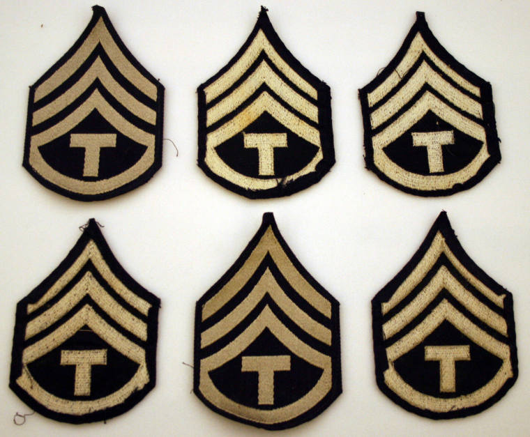 Patches, 3 Bars and "T" - George Fisher Collection