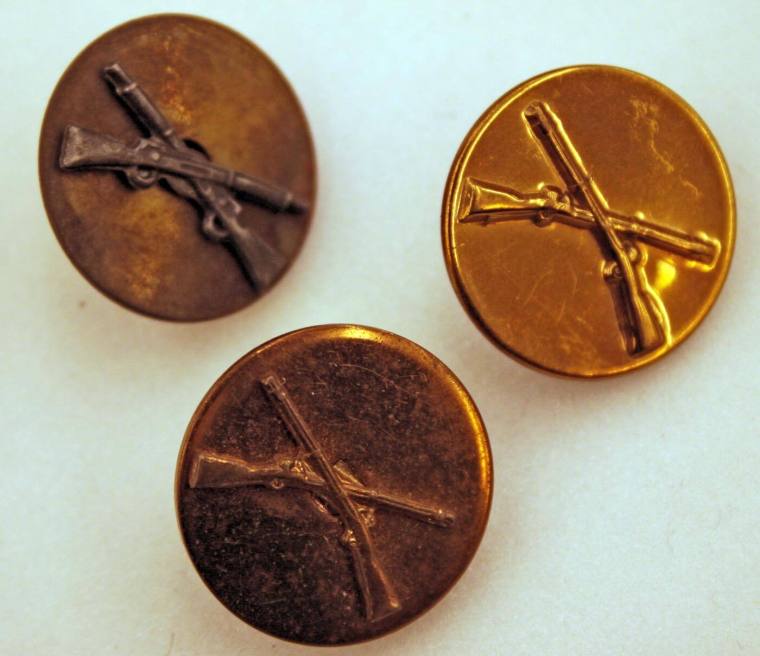 Pins, Crossed Rifle - George Fisher Collection