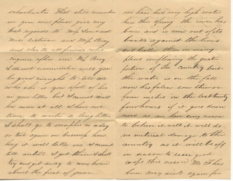 Letter, from J.M. Bliss to his parents