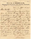 Letter, from J.W. Bliss to C.C. Bliss