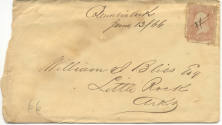 Envelope, from James M. Bliss to his parents