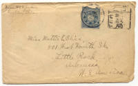 Envelope, to Mattie Bliss from William Jenkin(?)