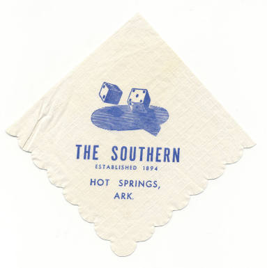 Napkins, The Southern Club in Hot Springs