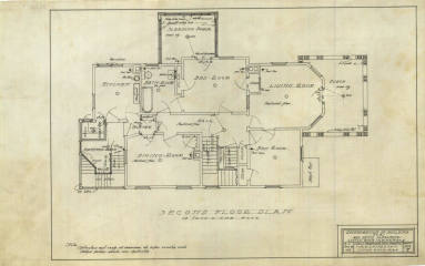 Drawings, Thompson Architectural - Bettie Alexander House, Little Rock