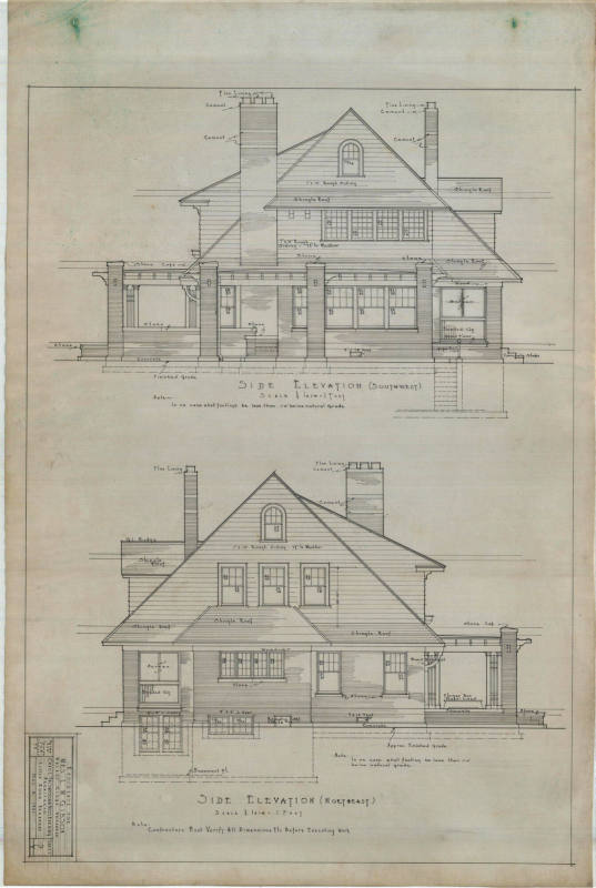 Drawing, Thompson Architectural - L.M. Gibson, Walnut Ridge