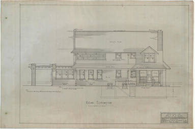 Drawing, Thompson Architectural - L.M. Gibson, Walnut Ridge