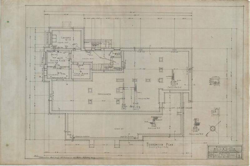 Drawing, Thompson Architectural - L.M. Gibson, Walnut Ridge