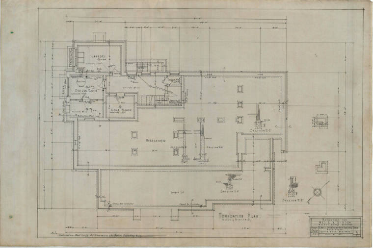 Drawing, Thompson Architectural - L.M. Gibson, Walnut Ridge