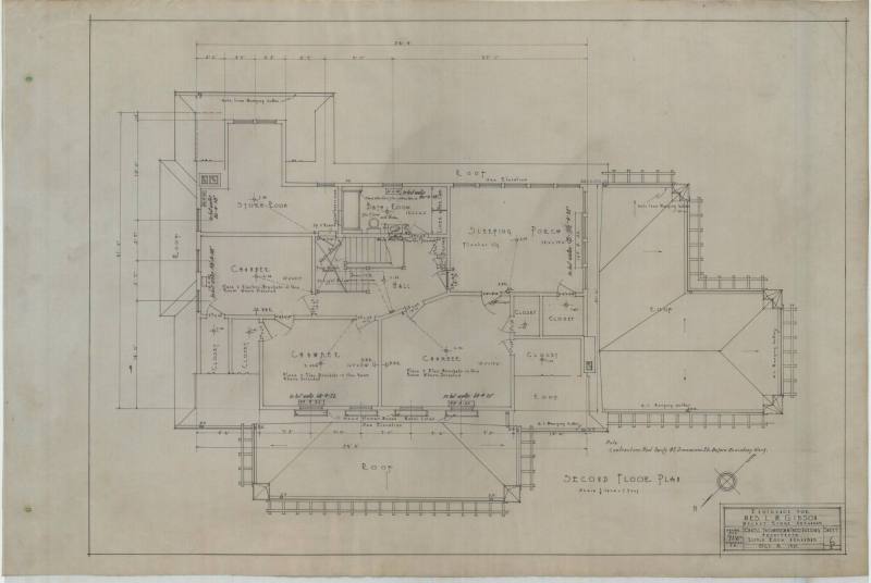 Drawing, Thompson Architectural - L.M. Gibson, Walnut Ridge