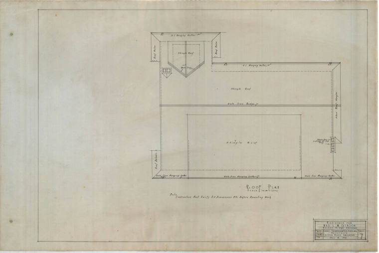 Drawing, Thompson Architectural - L.M. Gibson, Walnut Ridge