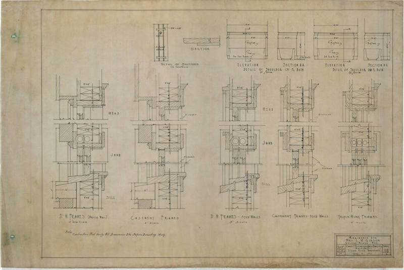 Drawing, Thompson Architectural - L.M. Gibson, Walnut Ridge