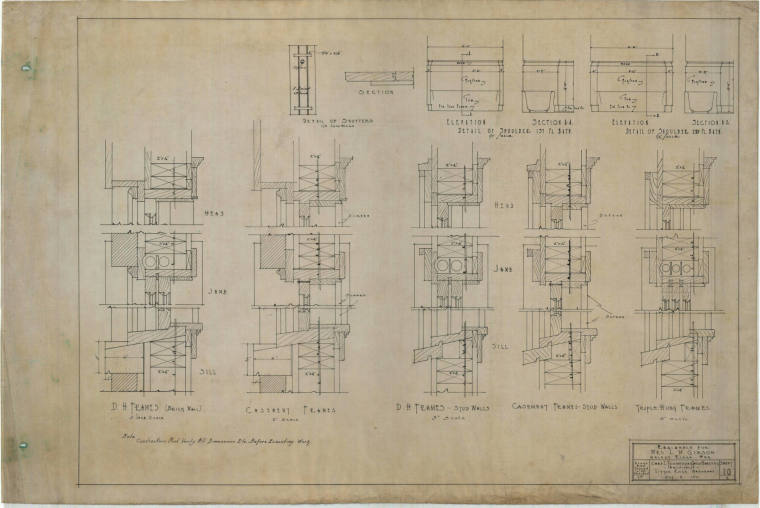 Drawing, Thompson Architectural - L.M. Gibson, Walnut Ridge