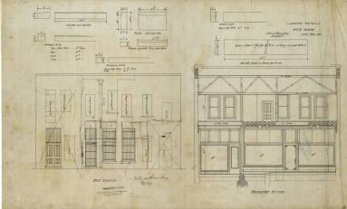 Drawing, Thompson Architectural - Albert Pfeifer & Bro. store, Little Rock