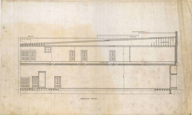 Drawing, Thompson Architectural - Albert Pfeifer & Bro. store, Little Rock