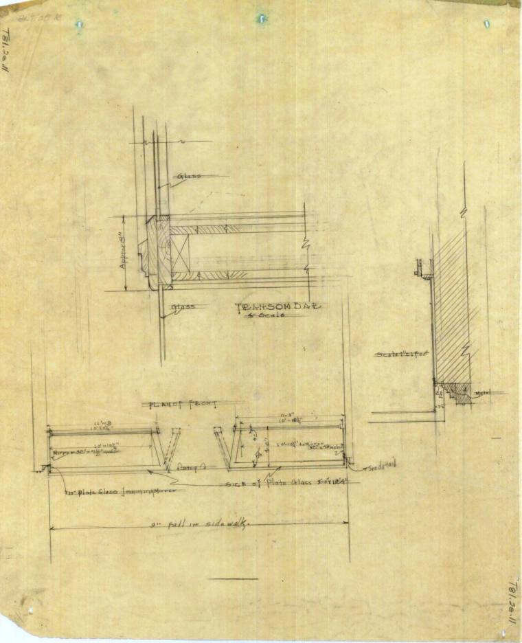 Drawing, Thompson Architectural - Albert Pfeifer & Bro. store, Little Rock