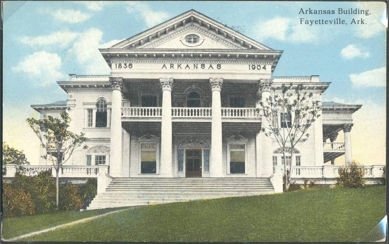 Postcard, 1904 World's Fair - Arkansas Building