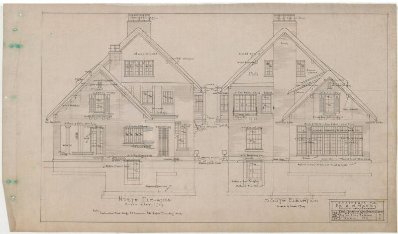 Drawing, Thompson Architectural - M.W. Hardy, Little Rock